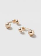 Dorothy Perkins Gold Front And Back Earrings