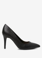 Dorothy Perkins Wide Fit Black Pu Electra Court Shoes