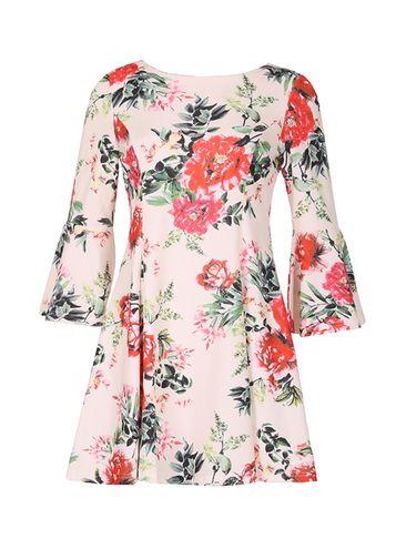 Dorothy Perkins *izabel London Cream Bell Sleeve Dress