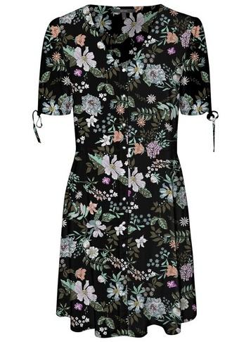 *vero Moda Multi Coloured Floral Print Skater Dress