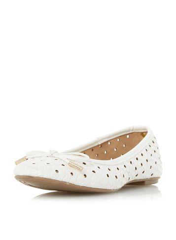 Dorothy Perkins *head Over Heels 'horizon' Woven Ballet Pumps