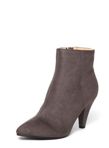 Dorothy Perkins Grey 'ada' Cone Heel Ankle Boots