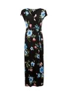 Dorothy Perkins Petite Black Floral Print Maxi Dress