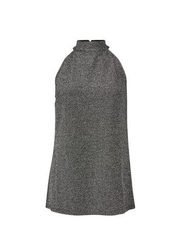 Dorothy Perkins *tall Silver Halter Neck Top