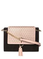 Dorothy Perkins Pink And Black Laser Cut Crossbody