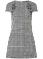 Dorothy Perkins *tall Monochrome Check Embroidered Tunic