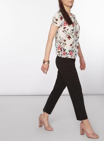Dorothy Perkins Petite Black 'naples' Slim Leg Trousers