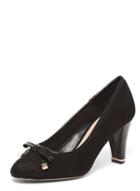 Dorothy Perkins Black 'carole' Metal Bow Court Shoes