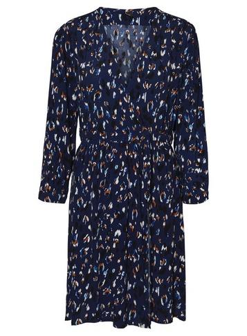 Dorothy Perkins *blue Long Sleeve Wrap Dress