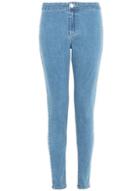 Dorothy Perkins *quiz Mid Blue High Waisted Jeans