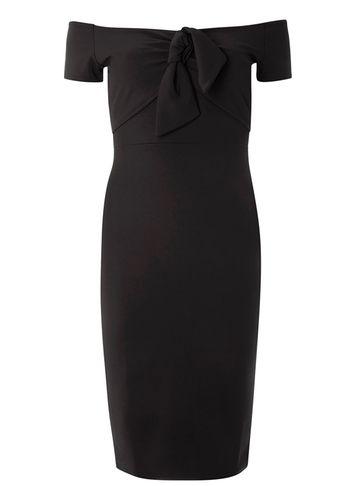 Dorothy Perkins Black Bow Bardot Bodycon Dress