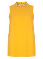 Dorothy Perkins Yellow Daisy Embellished Top