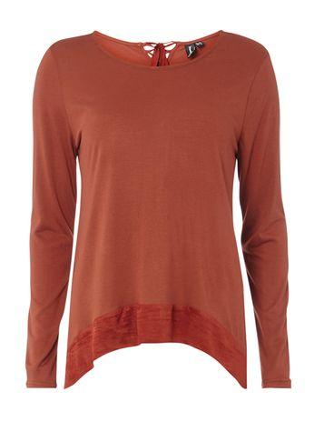 Dorothy Perkins *izabel London Burnt Orange Lace Up Top