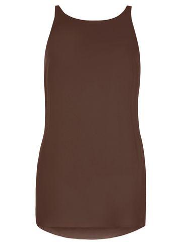 Dorothy Perkins Chocolate Longline Cami Top