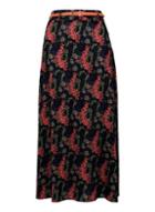 Dorothy Perkins *izabel London Curve Navy Floral Print Maxi Skirt