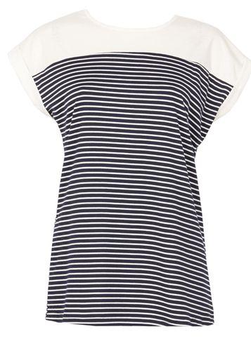 Dorothy Perkins *izabel London Navy Striped T-shirt
