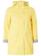 Dorothy Perkins Yellow Button Front Raincoat