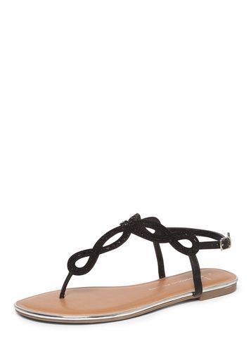 Dorothy Perkins Black 'fiesta' Wide Fit Sandals
