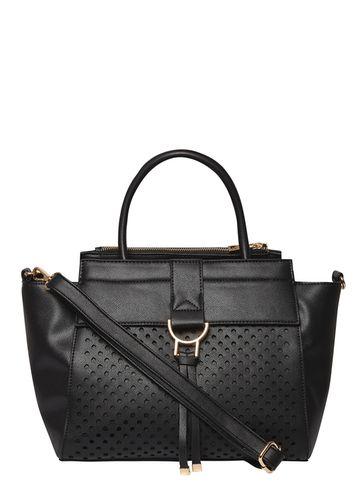 Dorothy Perkins Black Laser Cut Tote Bag