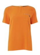 Dorothy Perkins Mango Zip Pocket T-shirt