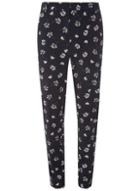 Dorothy Perkins *tall Navy Floral Pique Trousers