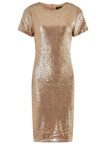 Dorothy Perkins Rose Gold Sequin Pencil Dress