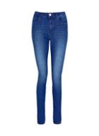 Dorothy Perkins *tall Blue Bailey Five Pocket Skinny Stretch Jeans