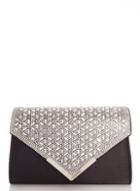 *quiz Black Jewel Envelope Bag
