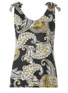 Dorothy Perkins Black Paisley Print Vest
