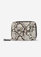 Dorothy Perkins Multi Coloured Snake Print Zip Purse