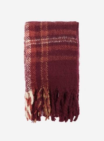 *vero Moda Red Check Print Scarf
