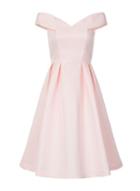 Dorothy Perkins *chi Chi London Curve Pink Bardot Midi Dress