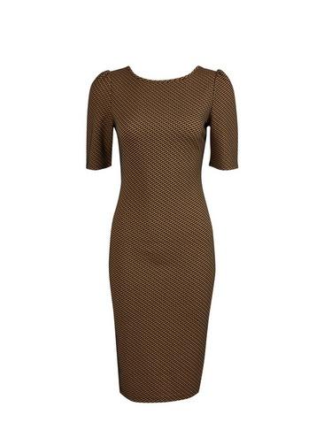 Dorothy Perkins Multi Coloured Geometric Print Jacquard Bodycon Dress