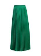 Dorothy Perkins *jolie Moi Green Pleated Maxi Skirt