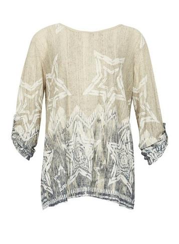 *izabel London Stone Star Print Smock Top