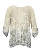 *izabel London Stone Star Print Smock Top