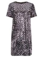 Dorothy Perkins *purple Diamond Sequin Embellished Shift Dress