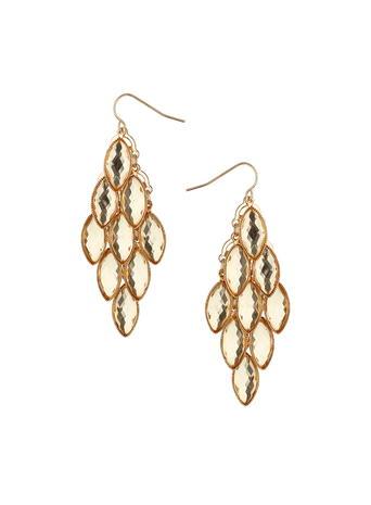 Dorothy Perkins Gold Tear Stone Chandeliers
