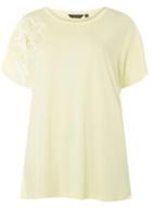 Dorothy Perkins *dp Curve Lemon Floral Applique T-shirt