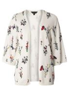 Dorothy Perkins *tall White Floral Cardigan