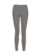 Dorothy Perkins Black And White Circle Print Skinny Stretch Trousers