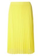 Dorothy Perkins Yellow Chiffon Midi Skirt