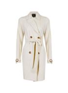 Dorothy Perkins Stone Linen Tie Waist Mac