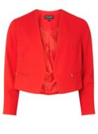 Dorothy Perkins Red Rivet Detail Cropped Jacket