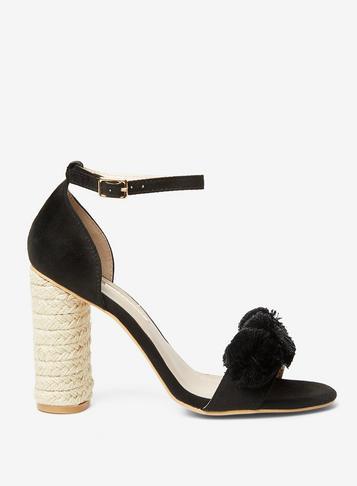Dorothy Perkins Black 'seychells' Heeled Sandals