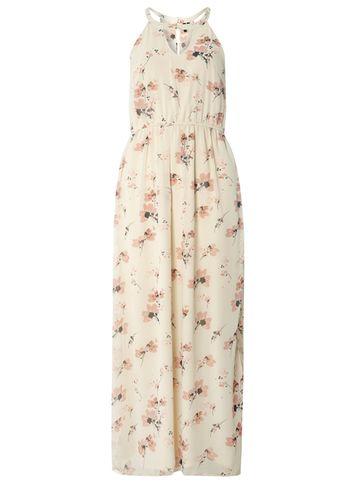 Dorothy Perkins *vera Moda Cream Floral Print Maxi Dress