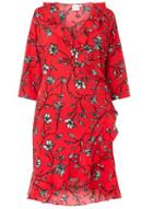 Dorothy Perkins *juna Rose Curve Red Floral Print Wrap Dress