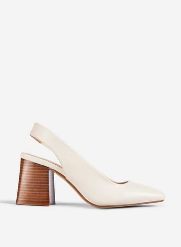 Dorothy Perkins White Esmeralda Court Shoes