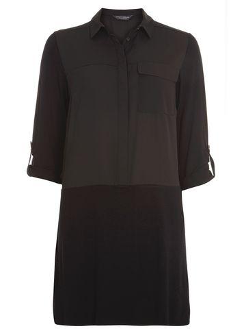 Dorothy Perkins *tall Black Jersey Shirt