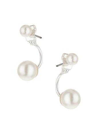 Dorothy Perkins Pearl Front And Back Earrings